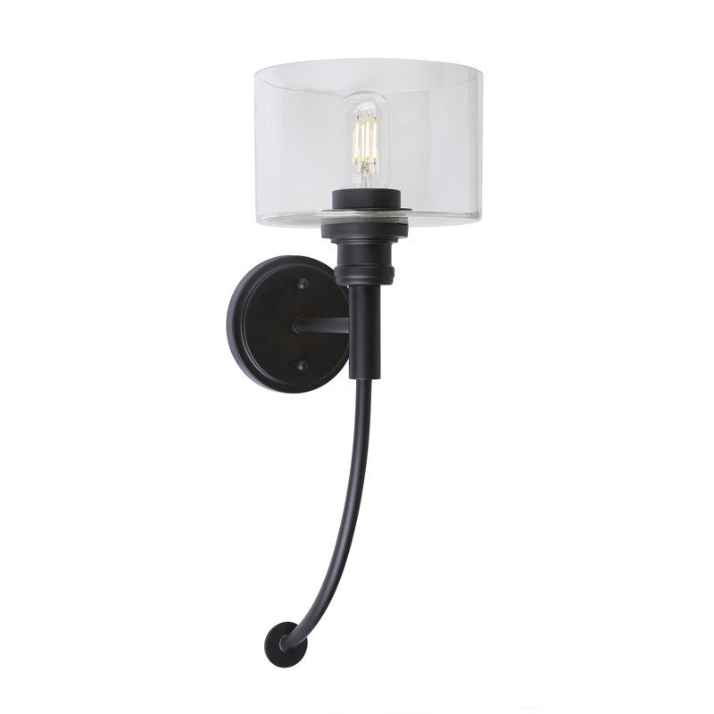 Romo Armed Sconce, Black