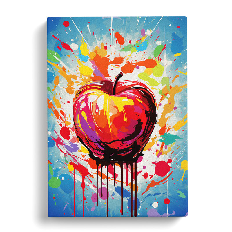 Apple Abstract - Wrapped Canvas, 50cm H x 35cm W x 3cm D