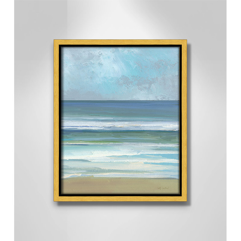 «Gentle Waves II» par Sally Swatland, 9.5' W x 11.5' H, Flotteur doré