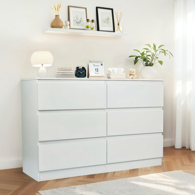 Commode 6 tiroirs contemporaine avec comptoir spacieux