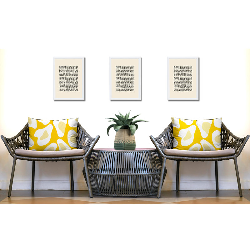 Oreiller réversible intérieur / extérieur Ziny, 20x14, Yellow