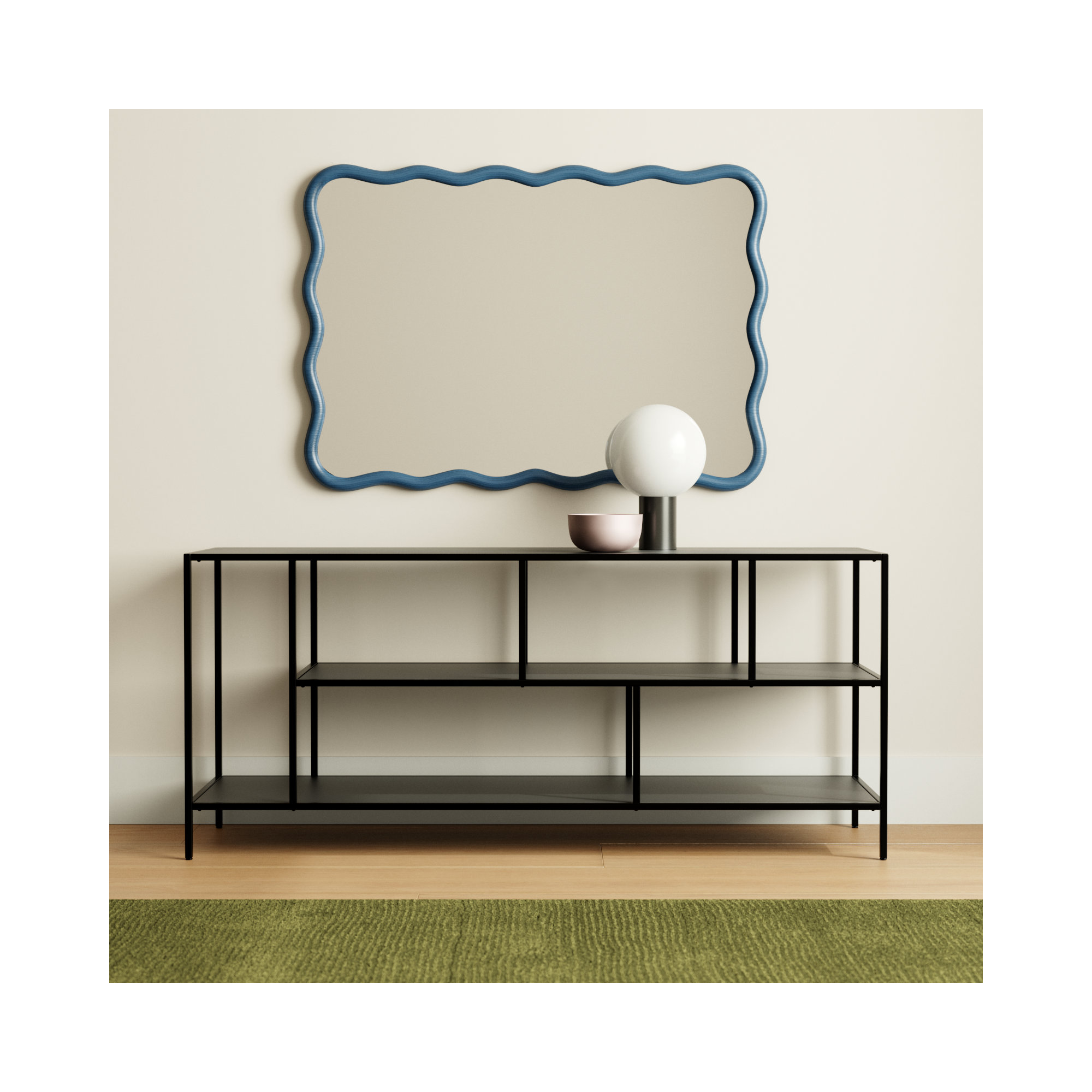 Level 55'' Media Console, Blackened Bronze