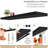 Sorbus Floating Shelves for Wall - 55 Inch Extra-Long Bathroom Shelves, Wall Decor for Bedroom, Kitchen, Living Room, Book Storage - Mounted Floating Shelf with Hidden Brackets (Black, 3 Pack)-119898076