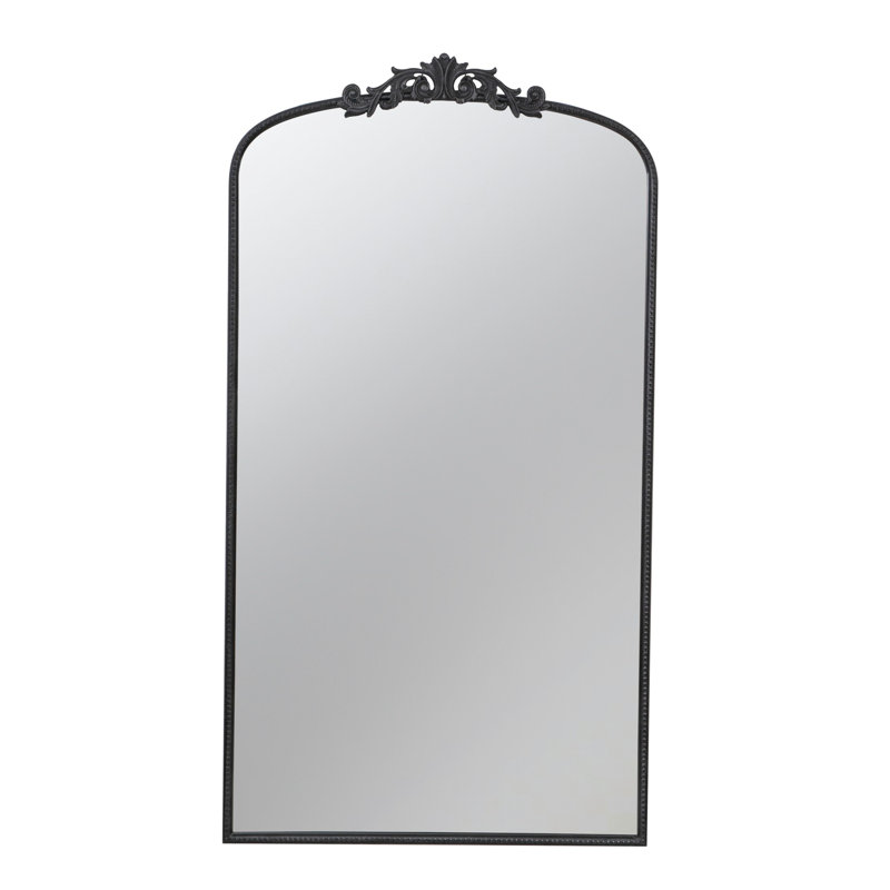 Arch Mirror Baroque, Black, 66" X 36"