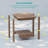 Patio Outdoor Adirondack Plastic/Resin Side Table Weather Resistant End Table-122871628