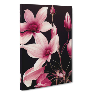 The Enigmatic Flowers - Wrapped Canvas
