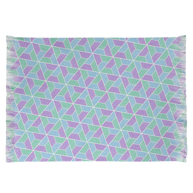 Tapis mauve/vert/bleu de la surface trapézoïdale Mcguigan, Oui