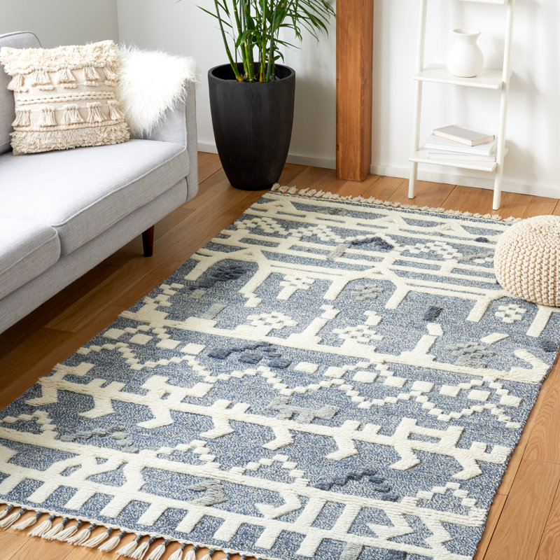 Tapis en laine noué à la main Kal, Rectangle 9 pi x 12 pi