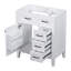 Meuble-lavabo de salle de bain sans lavabo (blanc)