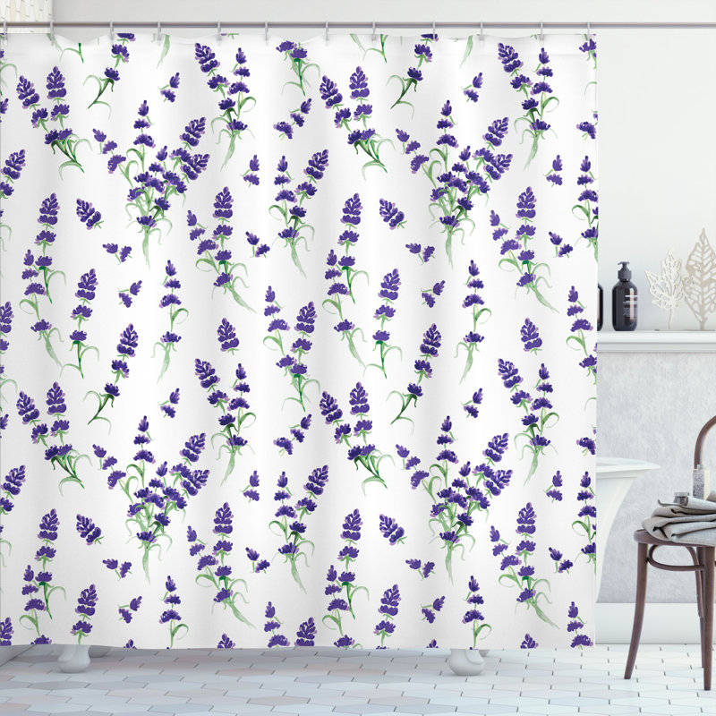 Shower Curtain with Hooks Included, 70" H x 69" W