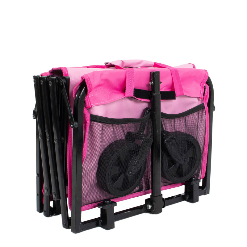 Chariot de service pliable rose IMNNY, Rose
