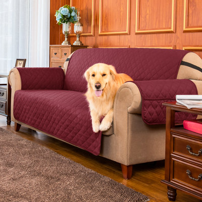 Microfibre/Microsuede Reversible Box Cushion Sofa Slipcover