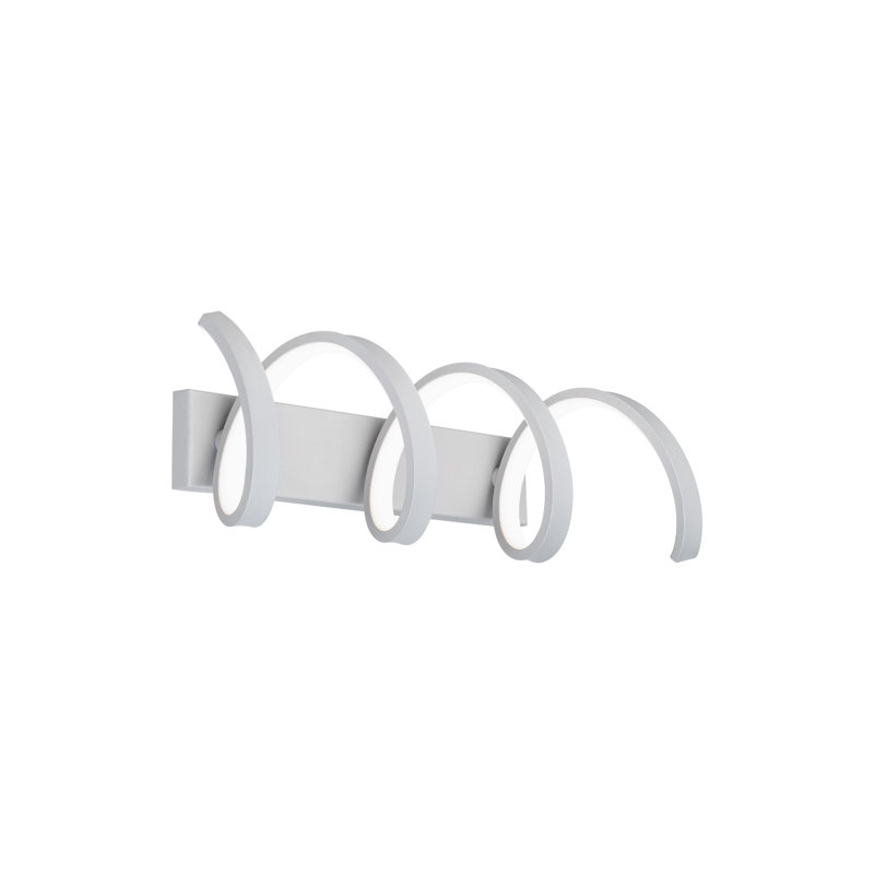 1 - Light LED Bath Bar, Titanium