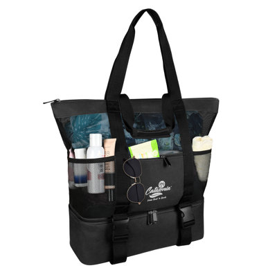 Catalonia Lareg Beach Tote with Cooler Compartment, Multi-functional Fashion Beach Bag