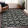 Premium Machine Washable Prisco Black Rug