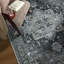 Tapis intérieur bleu / beige délavé à la machine avec envers antidérapant Roehit-1618545044-1848268753
