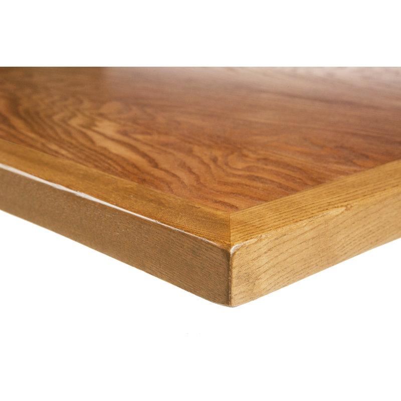 Plateau de table d'intérieur en placage, Café, H 1,6 po x L 36 po x l 36 po