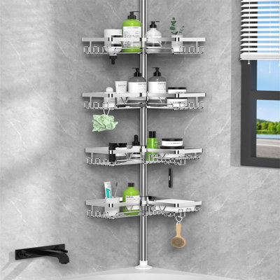 Adhesive Stainless Steel Shower Caddy