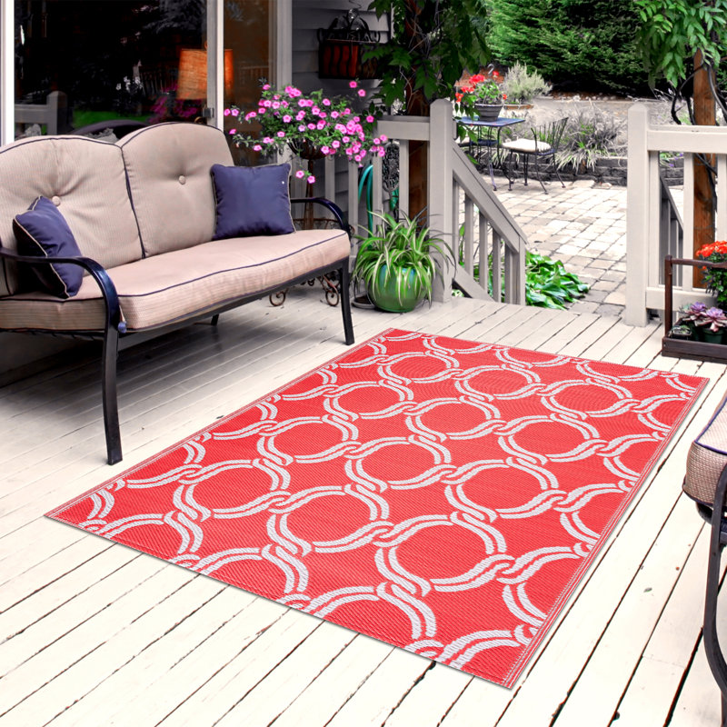 Balaram Oriental Indoor / Outdoor Rug, Rectangle 5' x 7'