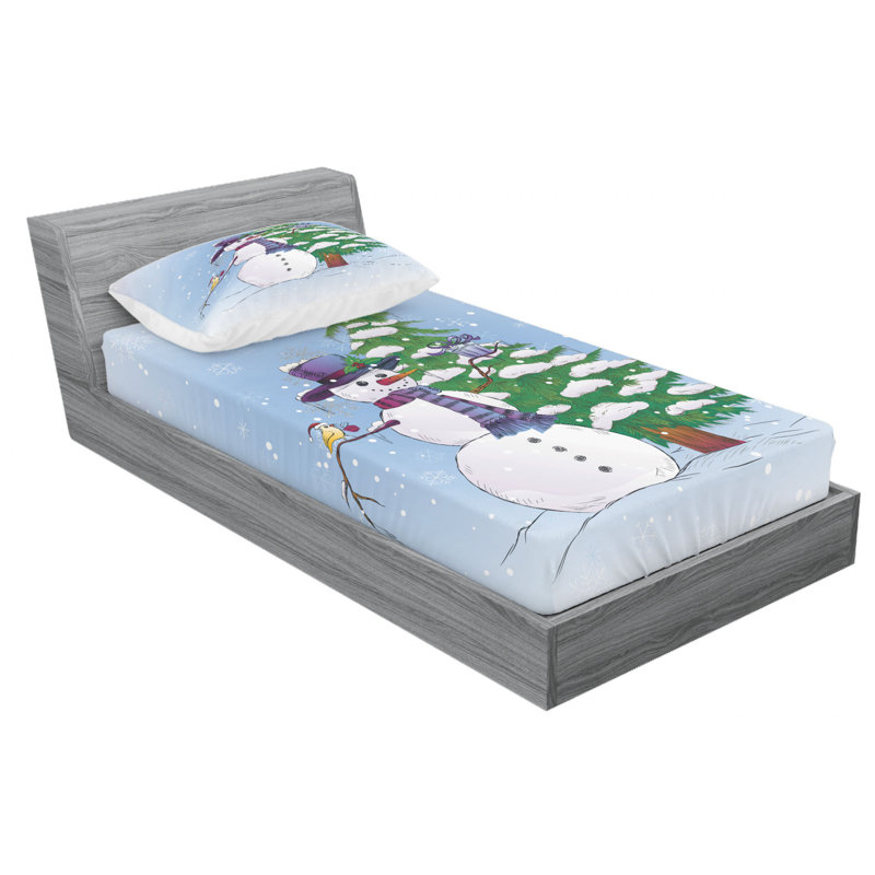 Microfiber Sheet Set, Twin Sheet Set with Fitted Sheet