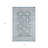 4' X 6' Blue And Ivory Floral Area Rug With UV Protection