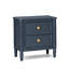 Ensemble de chambre avec grand lit 5 pièces Alta, 2 tables de chevet, miroir de commode, bleu de Malte-134449636