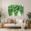 «Botanical Pilea», art mural en métal vert-1866682013