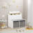 Large Storage Box With Collapsible Fabric Drawers