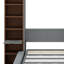 Lit escamotable avec armoire de rangement, tablettes ouvertes, façade de canapé et port USB pour un gain d'espace au sol.-1508675006