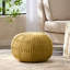 Pouf rond en coton 20 x 20 Yuny tricoté (fauteuil à billes)