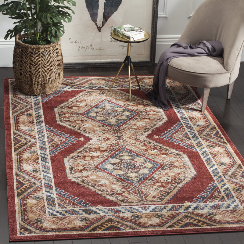 Sakina Oriental Hand Woven Area Rug, Rectangle 201 x 274 cm
