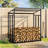 Brookens 185cm W x 70cm D Metal Log Store