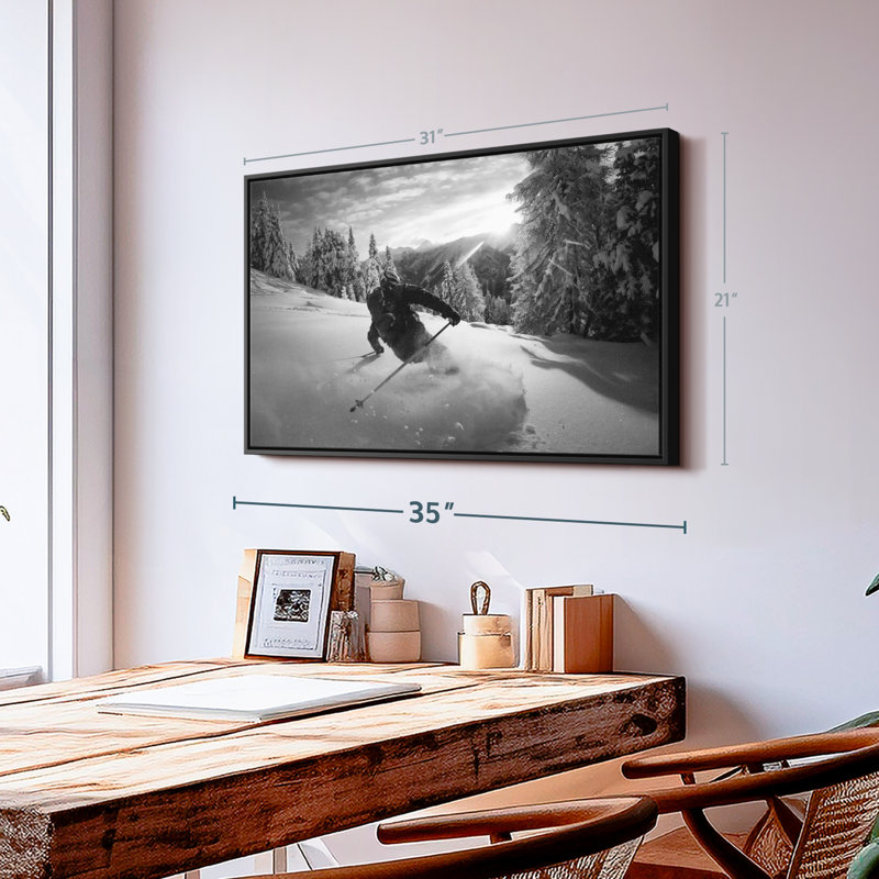 Impression sur toile Snow Snowing, H 21 po x l 31 po