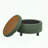 Round Storage Ottoman with Removable Tray and Tufted Design-1806564309