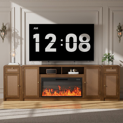 Meuble télé avec foyer