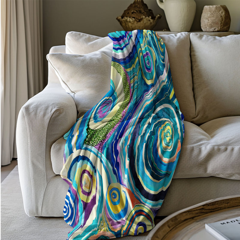 Jeté Vortex Vines - 1 pièce Sherpa Premium, L 60 po x L 80 po