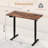 48" x 24" Sit to Stand Desk with 3 Memory Settings & Anti-Collision Protection Brown-1033649818