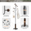 Stainless Steel Freestanding 8 - Hook Coat Rack-910824987