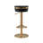 Swivel Upholstered Faux Leather Adjustable Height Counter Stool with Stainless Steel Frame-66939992