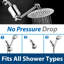 iSpring SF1S 15-Stage High Output Universal Shower Filter with Replaceable Cartridge Remove Chlorine, Sediment, and More, Chrome