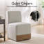 Bralan Polyester Blend Upholstered Side Dining Chair with Casters-2125801804
