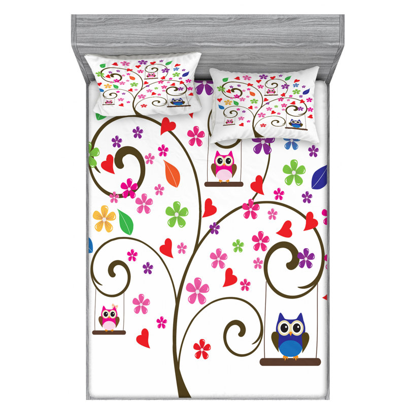 Microfiber Sheet Set, Queen Sheet Set with Fitted Sheet