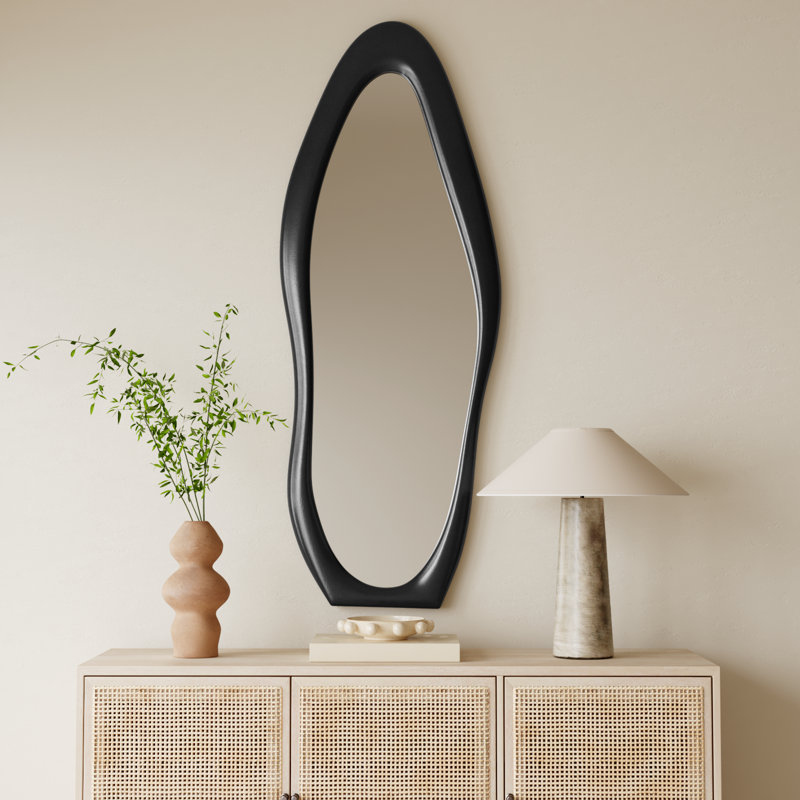Garber Asymmetrical Mirror, Black