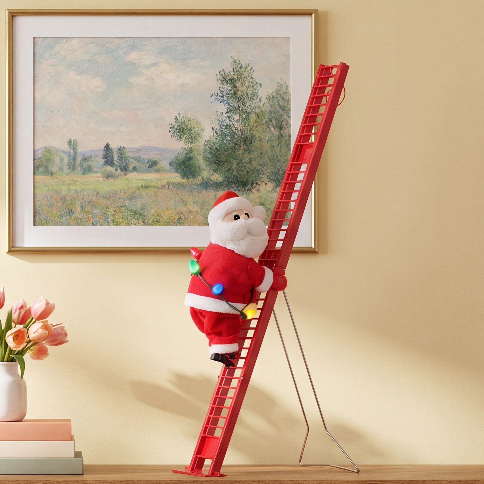 Animated Ladder Climbing Santa