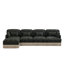 Canapé confortable en L à imprimé léopard en chenille, bord à pampille délicat, repose-pieds mobile, style moderne, dossier et siège ergonomiques, assemblage facile, siège profond-975351936-975351951