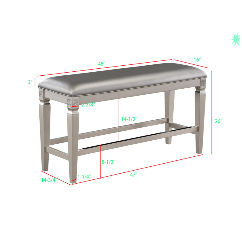 Banc en similicuir Ir Orlando