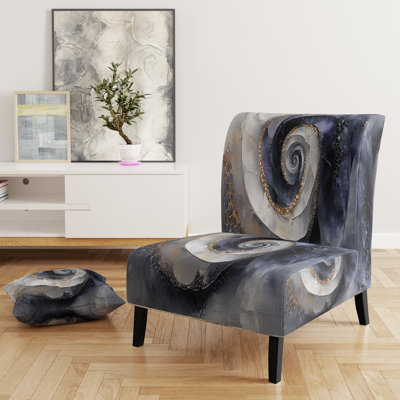 Fauteuil de chambre revêtu de velours blanc floral