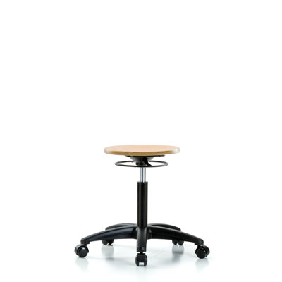Alec Adjustable Height Ergonomic Lab Stool with Removable Casters/Wheels