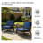 Shweta Solid Wood Outdoor Three Pieces Chair Conversation Seating Group With Cushions And Side Table-246522575-246522576