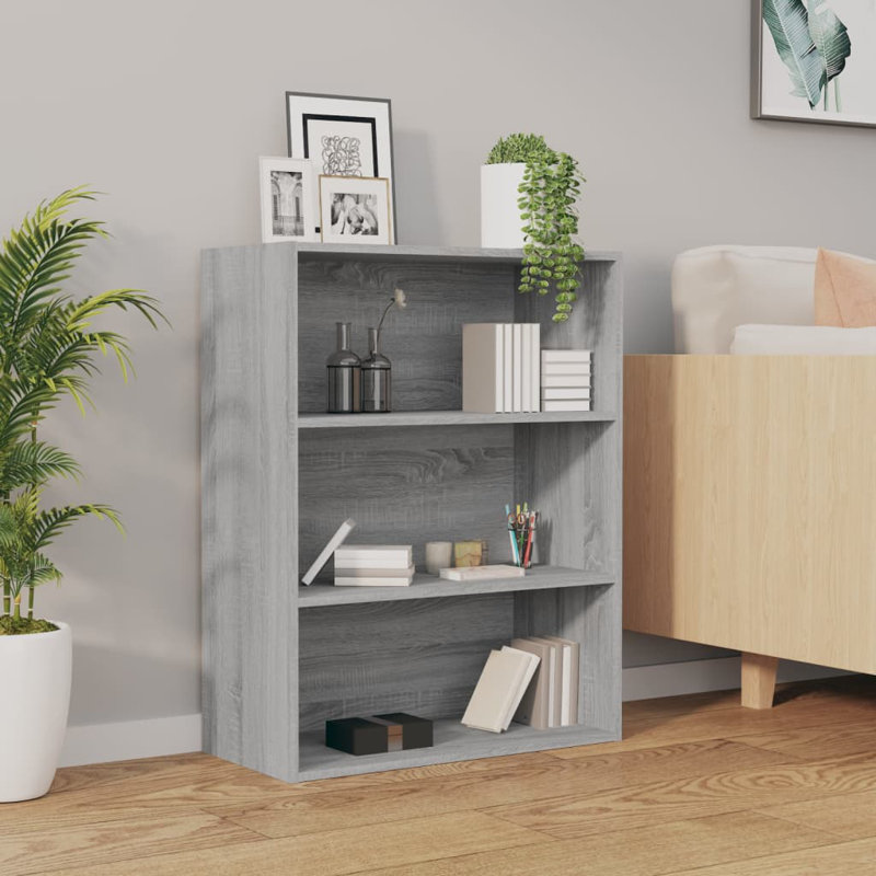 Jordanas 2 Piece Cube Shelf, Grey Sonoma